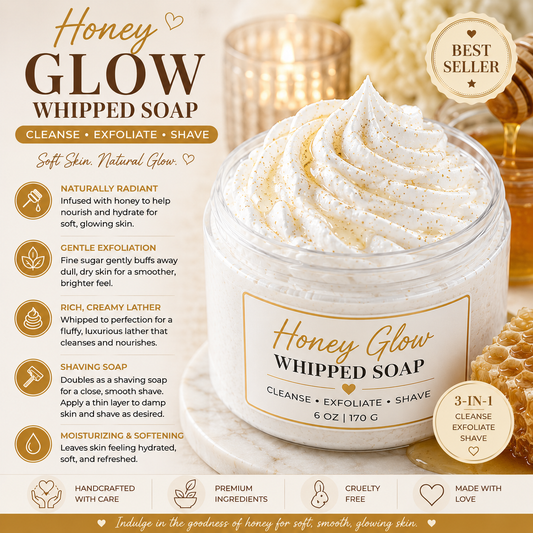 Honey Glow Whipped Soap