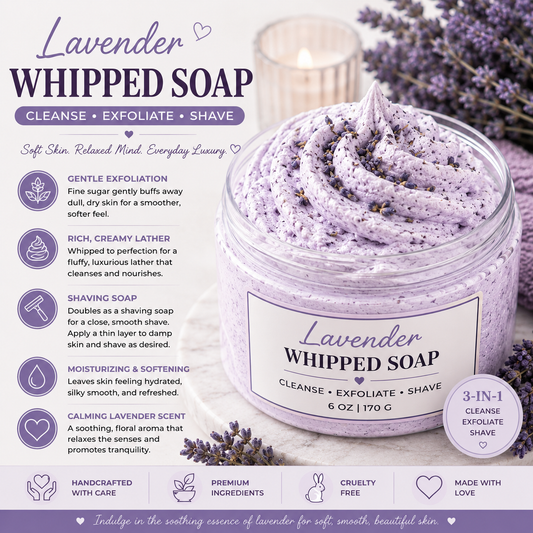 Lavender Whipped Soap