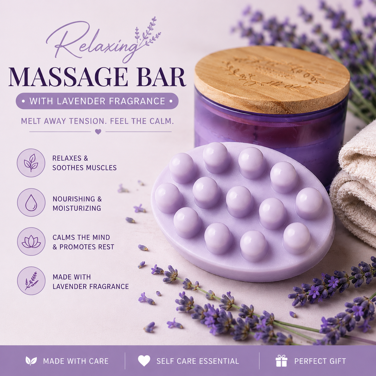 Lavender Massage Bar